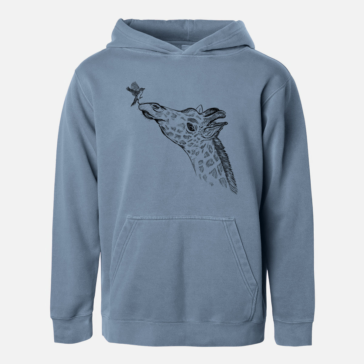 Northern Giraffe - Giraffa camelopardalis - Youth Pigment Dyed Hoodie