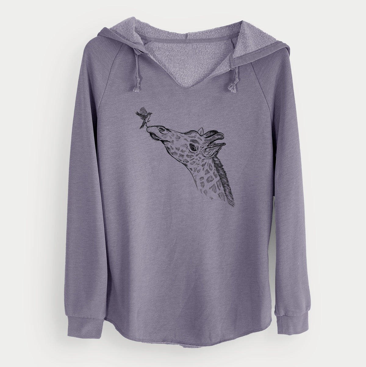 Northern Giraffe - Giraffa camelopardalis - Cali Wave Hooded Sweatshirt