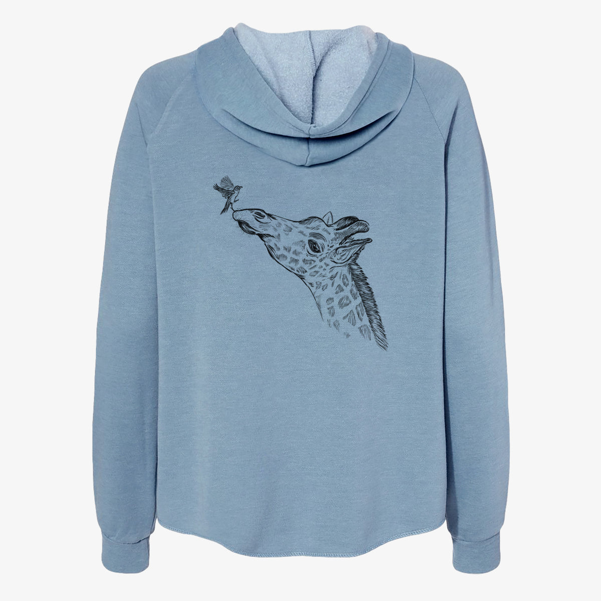 Northern Giraffe - Giraffa camelopardalis - Women's Cali Wave Zip-Up Sweatshirt