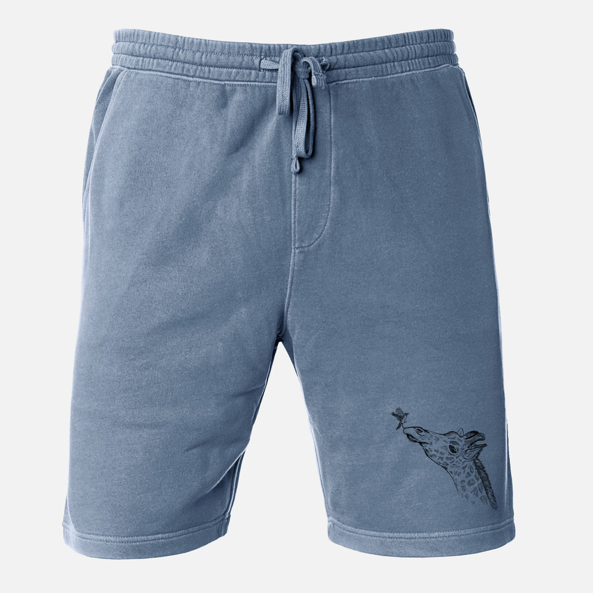 Northern Giraffe - Giraffa camelopardalis - Unisex Pigment Dyed Shorts