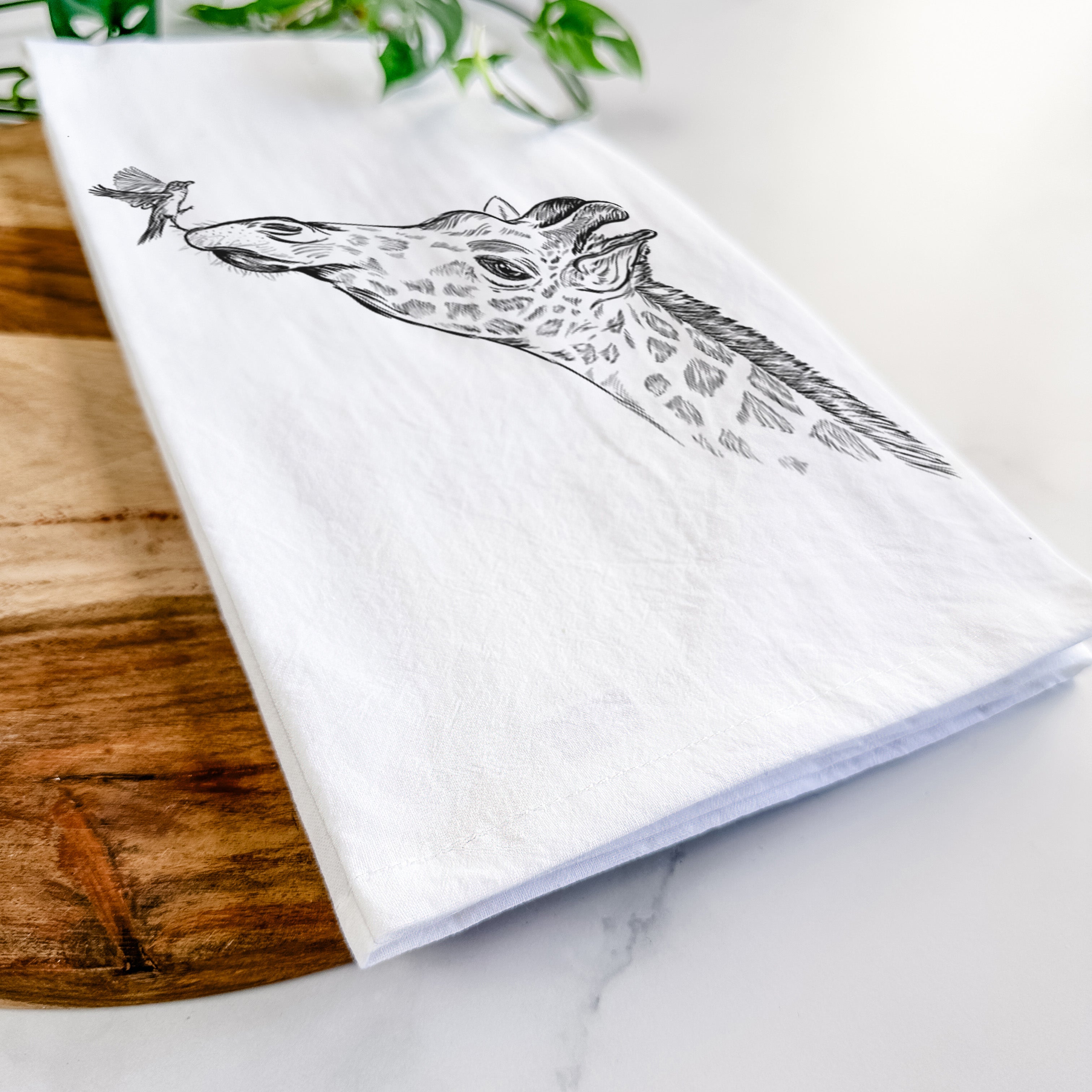 Northern Giraffe - Giraffa camelopardalis Tea Towel