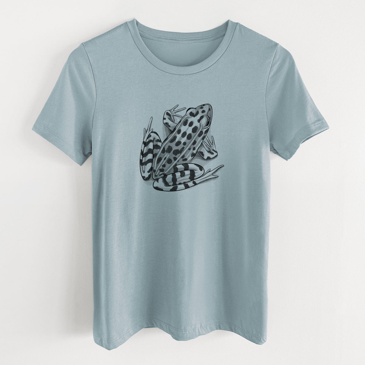 Northern Leopard Frog - Lithobates pipiens - Women&#39;s Lightweight Relaxed Fit 100% Cotton Crewneck