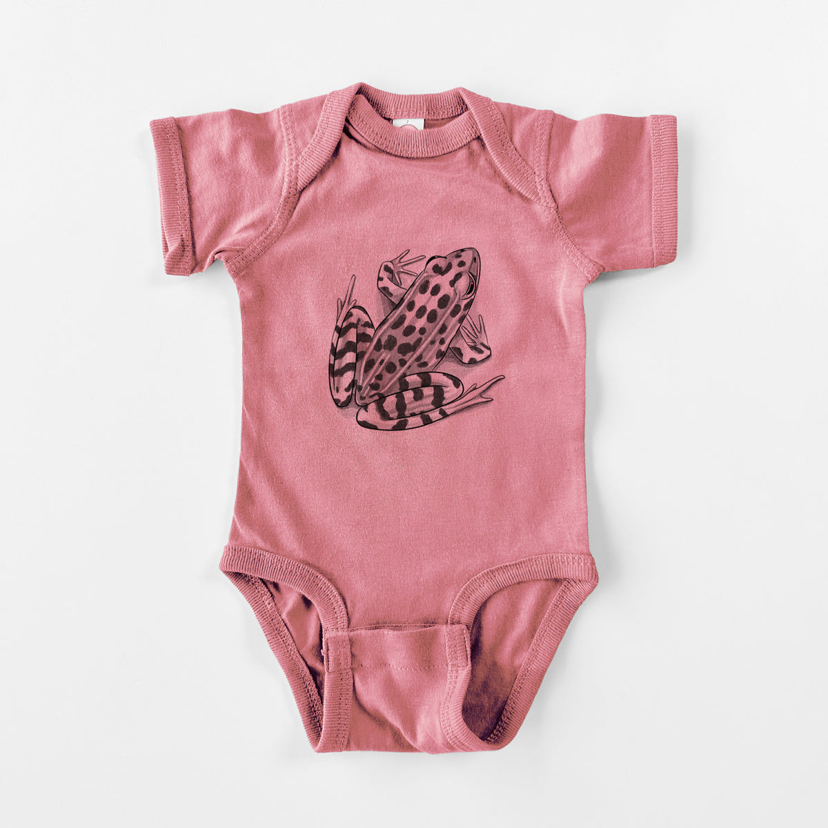 Northern Leopard Frog - Lithobates pipiens - Baby Fine Jersey Bodysuit