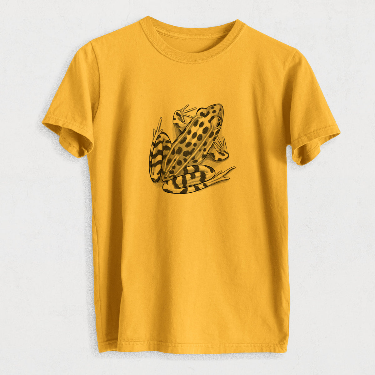 Northern Leopard Frog - Lithobates pipiens - Heavyweight Men&#39;s 100% Organic Cotton Tee