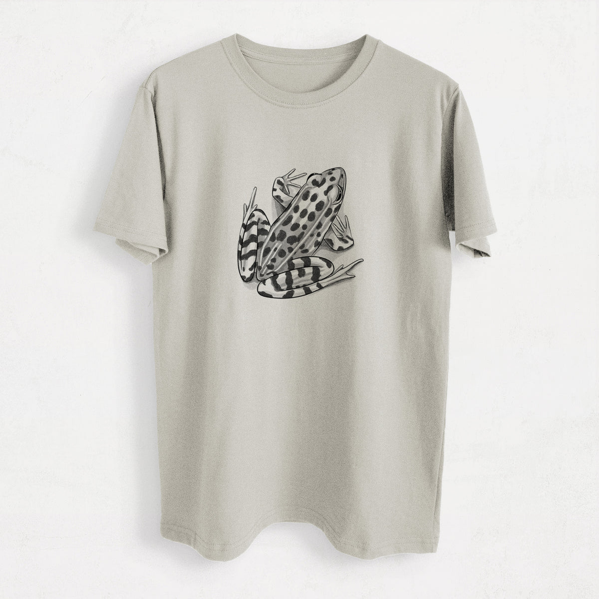 Northern Leopard Frog - Lithobates pipiens - Heavyweight Men&#39;s 100% Organic Cotton Tee