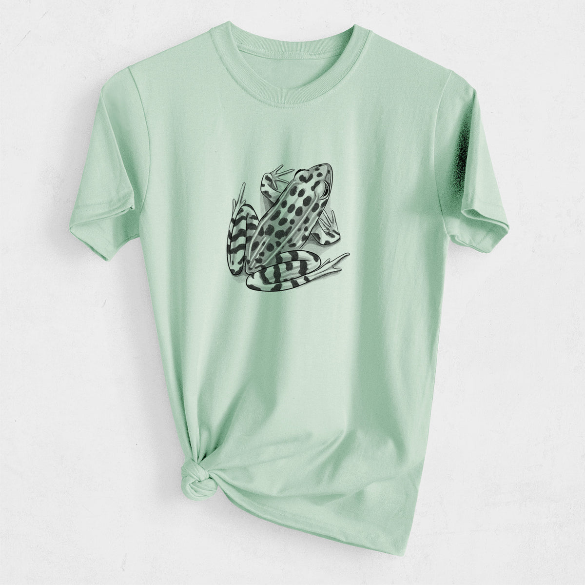 Northern Leopard Frog - Lithobates pipiens - Heavyweight Men&#39;s 100% Organic Cotton Tee