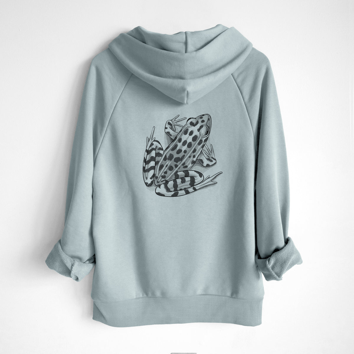 Northern Leopard Frog - Lithobates pipiens - UltraLuxe Heavyweight French Terry Hoodie