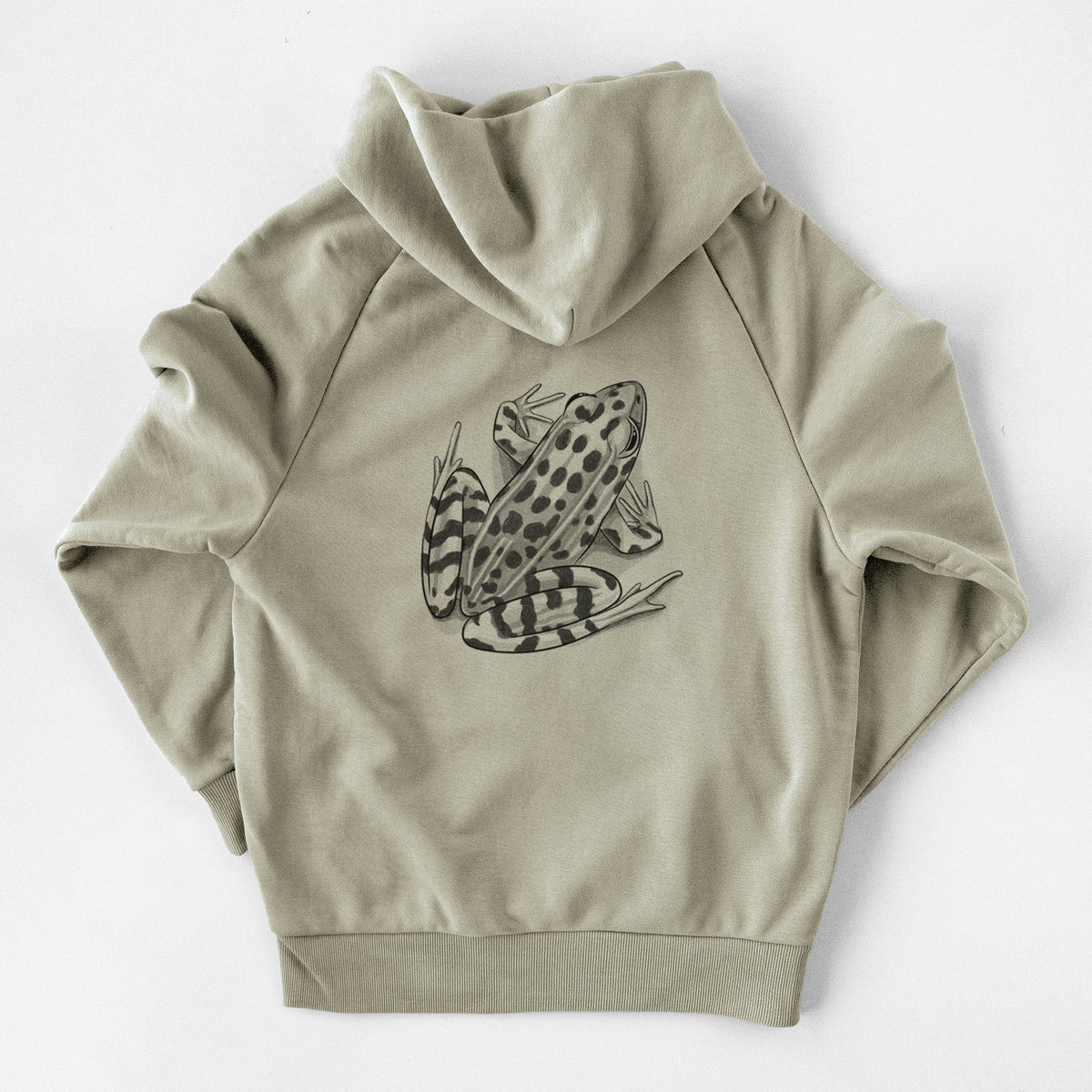 Northern Leopard Frog - Lithobates pipiens - UltraLuxe Heavyweight French Terry Hoodie