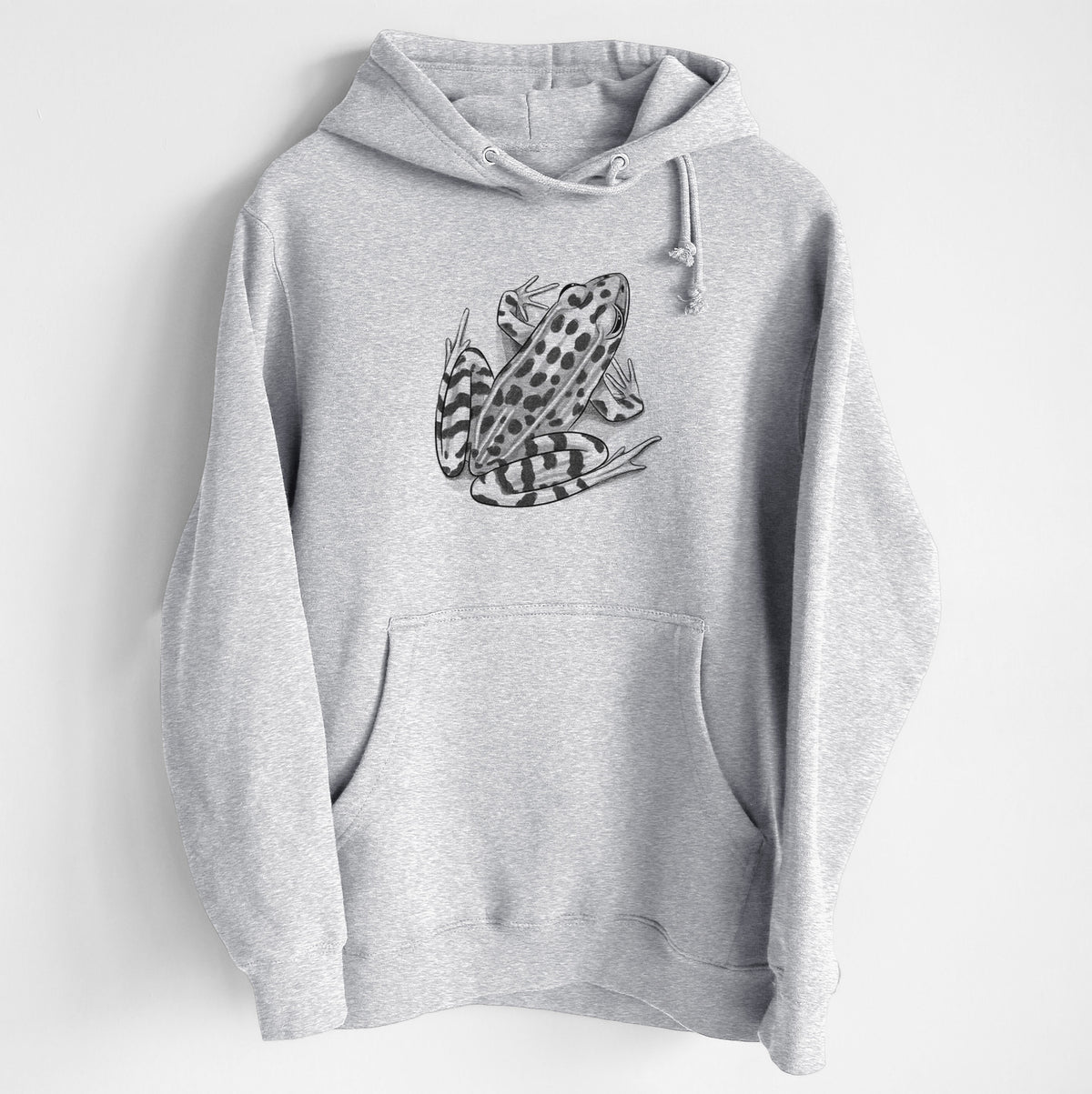 Northern Leopard Frog - Lithobates pipiens - Heavyweight Fleece Hoodie