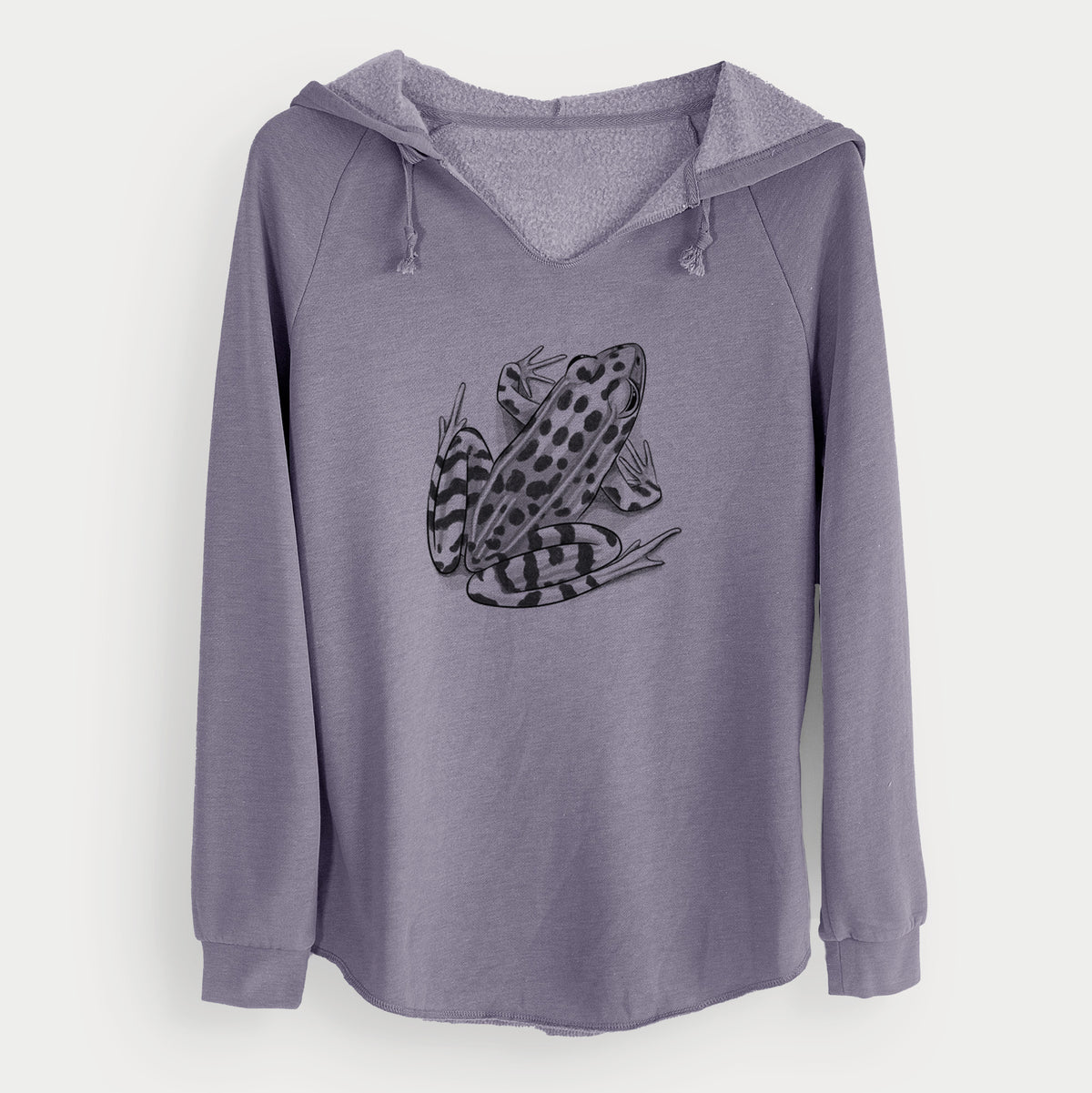 Northern Leopard Frog - Lithobates pipiens - Cali Wave Hooded Sweatshirt