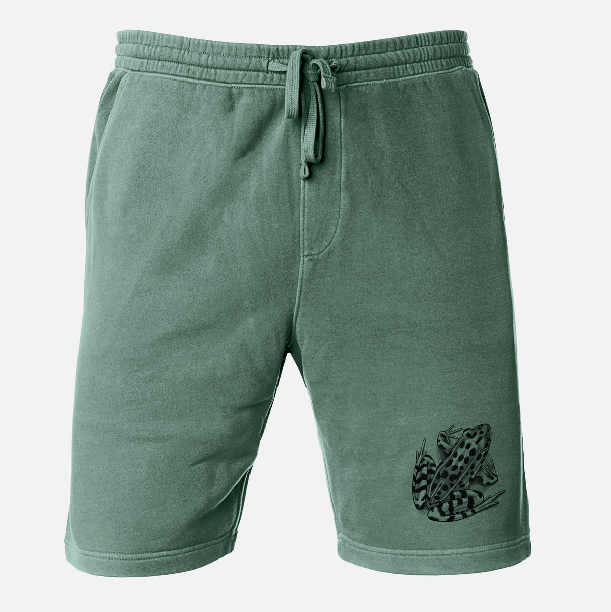 Northern Leopard Frog - Lithobates pipiens - Unisex Pigment Dyed Shorts
