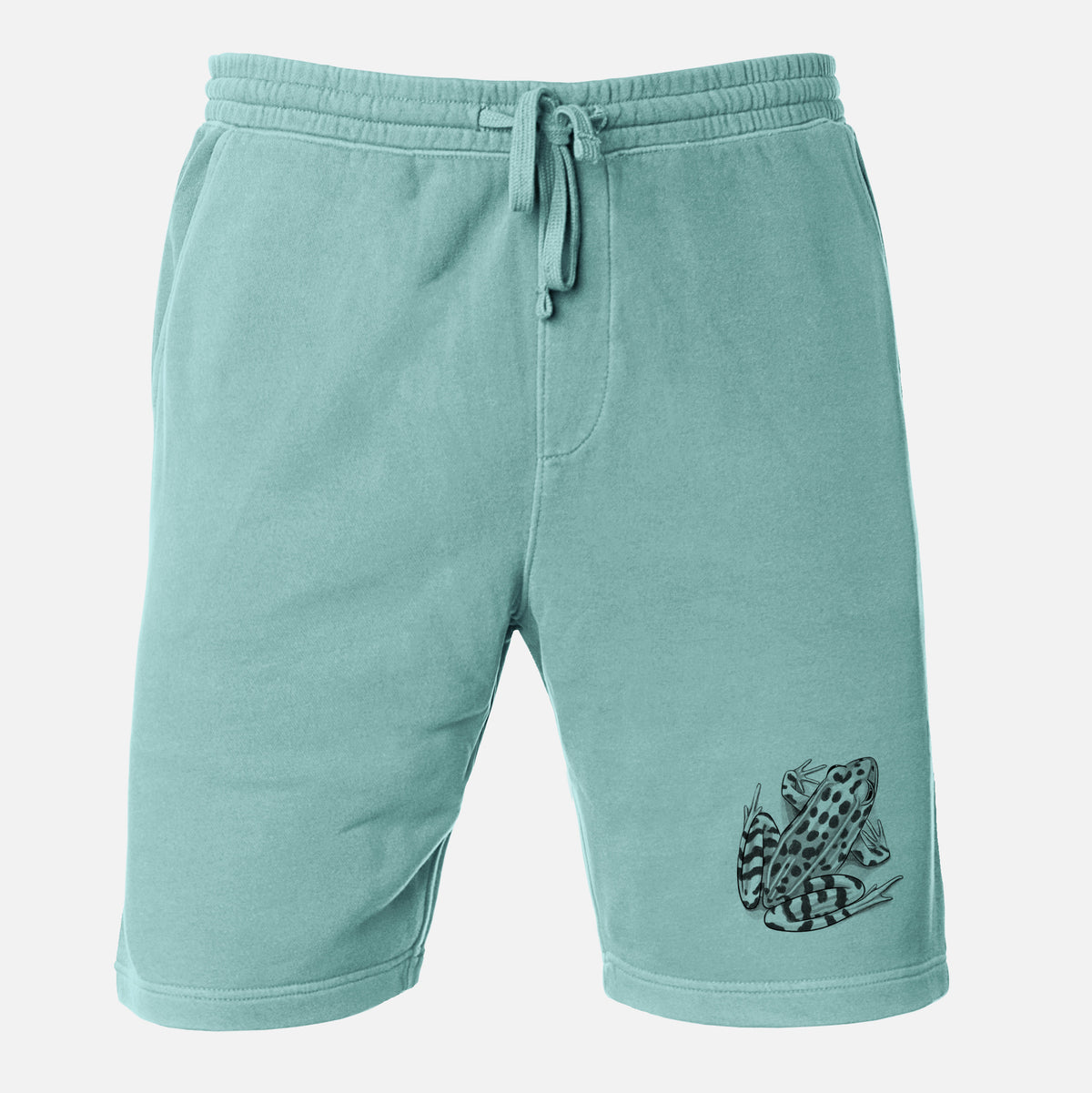 Northern Leopard Frog - Lithobates pipiens - Unisex Pigment Dyed Shorts