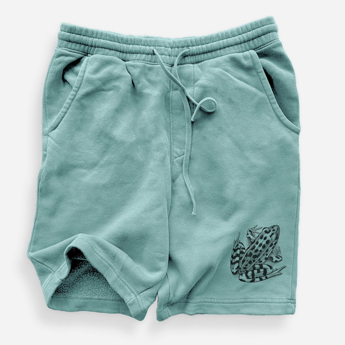 Northern Leopard Frog - Lithobates pipiens - Unisex Pigment Dyed Shorts