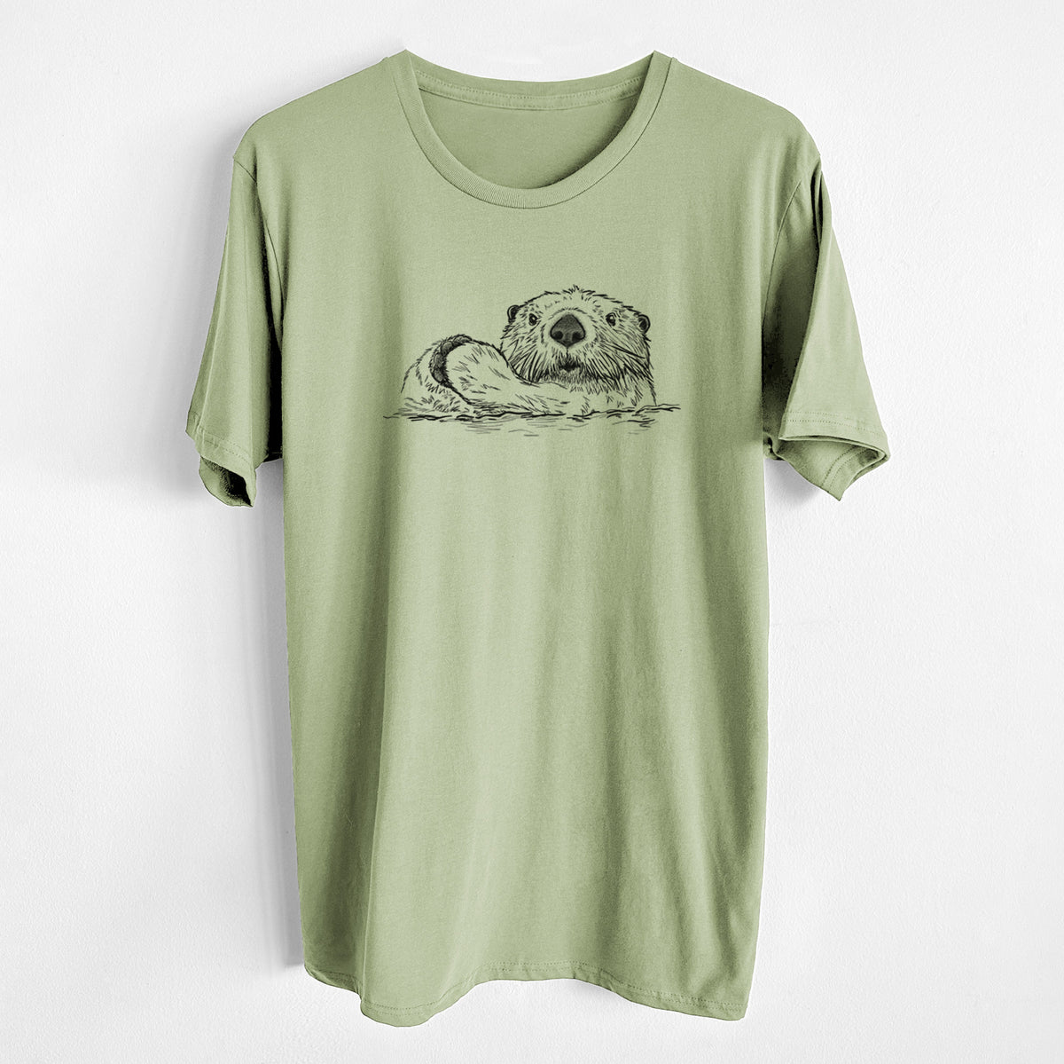 Northern Sea Otter - Enhydra lutris kenyoni - Unisex Crewneck - Made in USA - 100% Organic Cotton