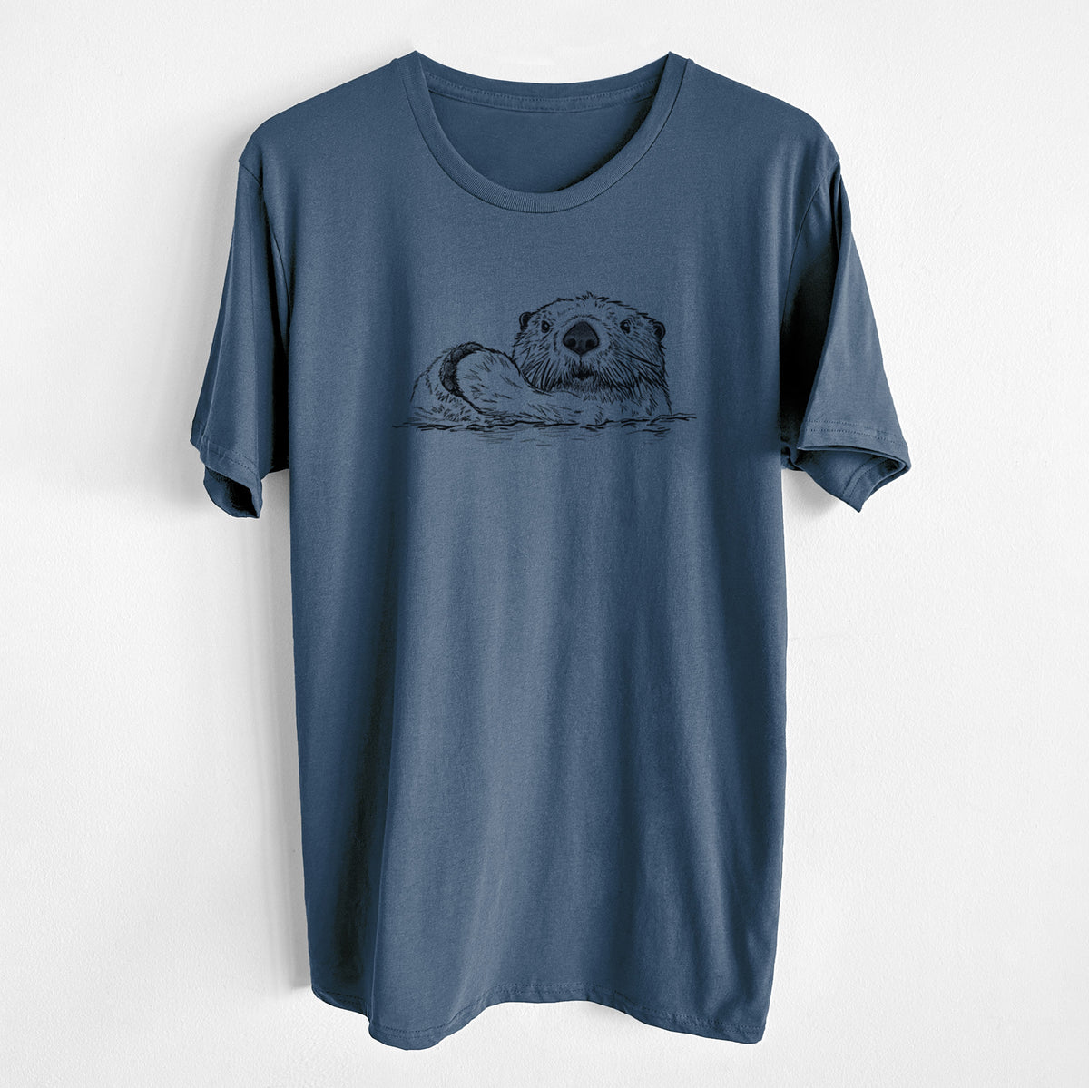 CLOSEOUT - Northern Sea Otter - Enhydra lutris kenyoni - Unisex Crewneck - Made in USA - 100% Organic Cotton