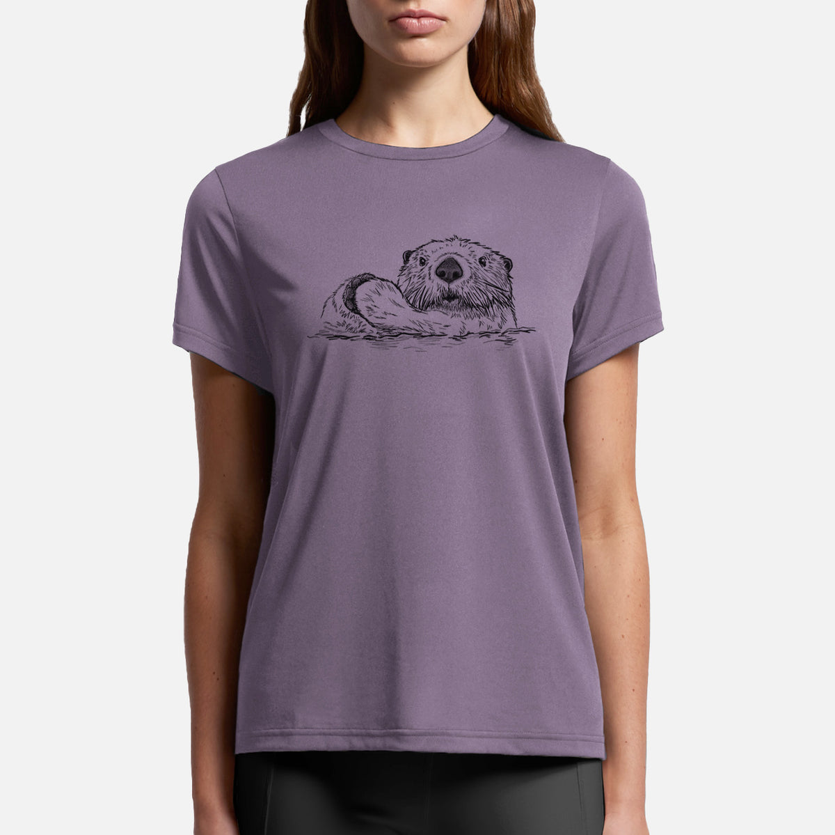 Northern Sea Otter - Enhydra lutris kenyoni - Womens Everyday Maple Tee