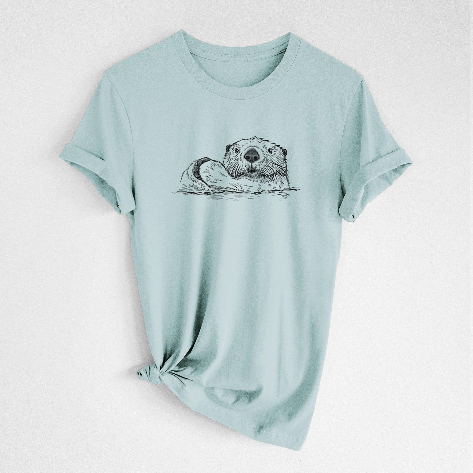 Northern Sea Otter - Enhydra lutris kenyoni - Lightweight 100% Cotton Unisex Crewneck