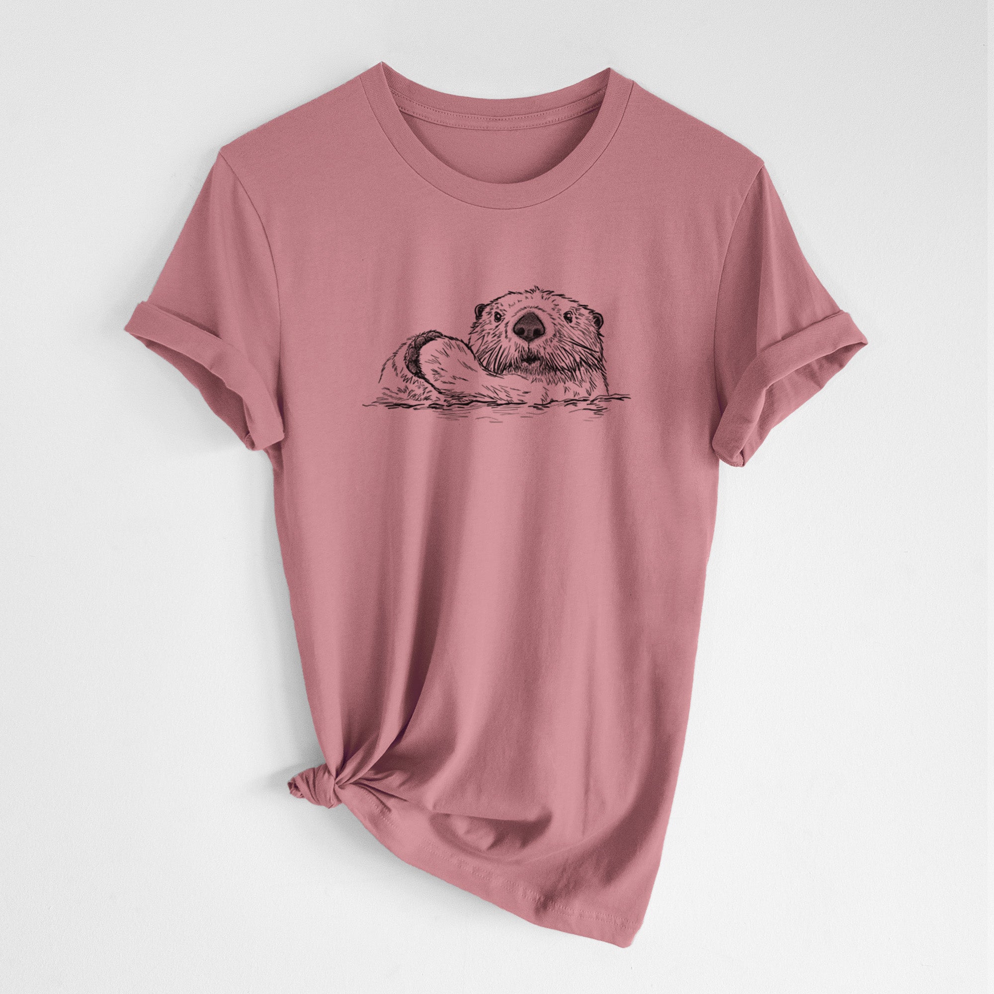Northern Sea Otter - Enhydra lutris kenyoni - Lightweight 100% Cotton Unisex Crewneck