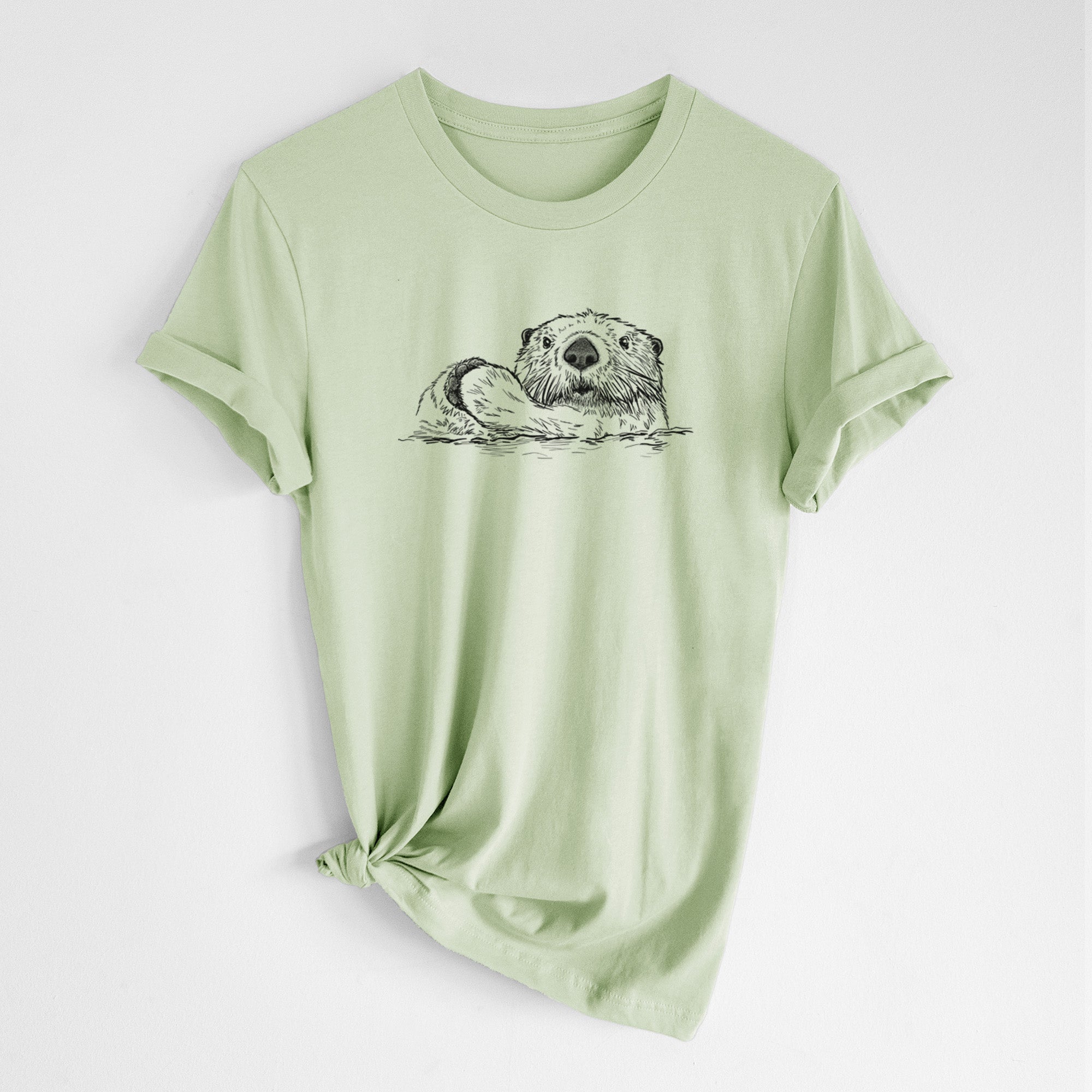 Northern Sea Otter - Enhydra lutris kenyoni - Lightweight 100% Cotton Unisex Crewneck