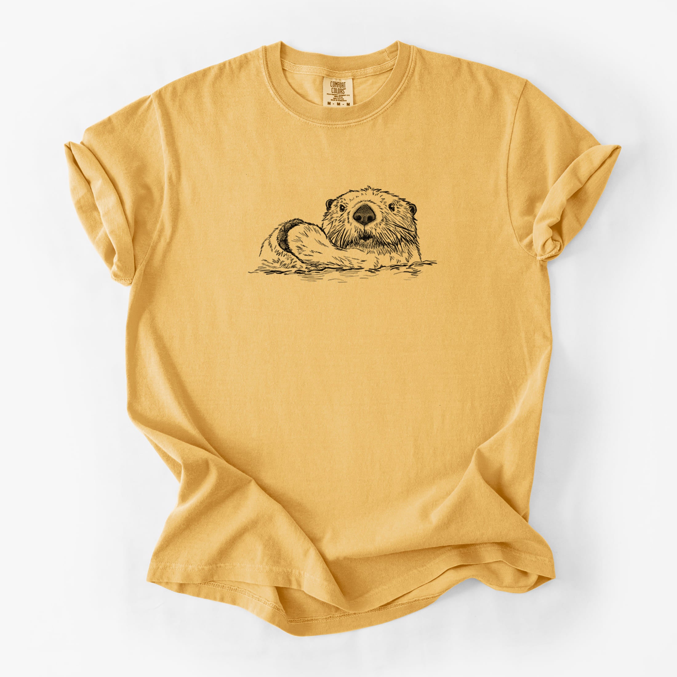 Northern Sea Otter - Enhydra lutris kenyoni - Unisex Comfort Colors Garment-Dyed Heavyweight T-shirt