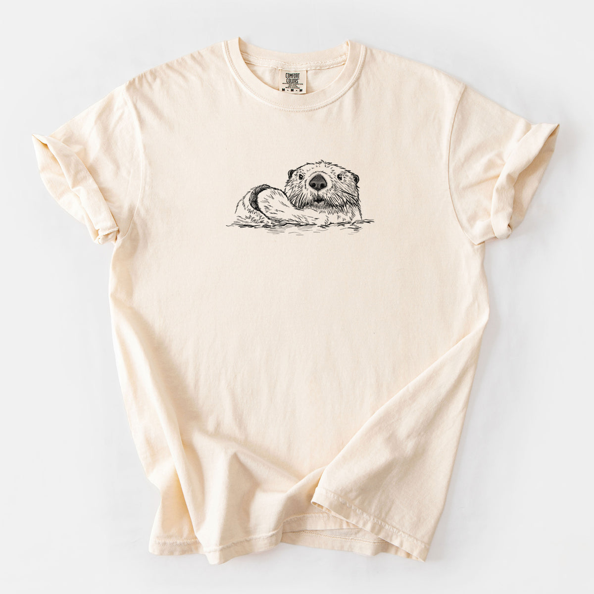 Northern Sea Otter - Enhydra lutris kenyoni - Unisex Comfort Colors Garment-Dyed Heavyweight T-shirt