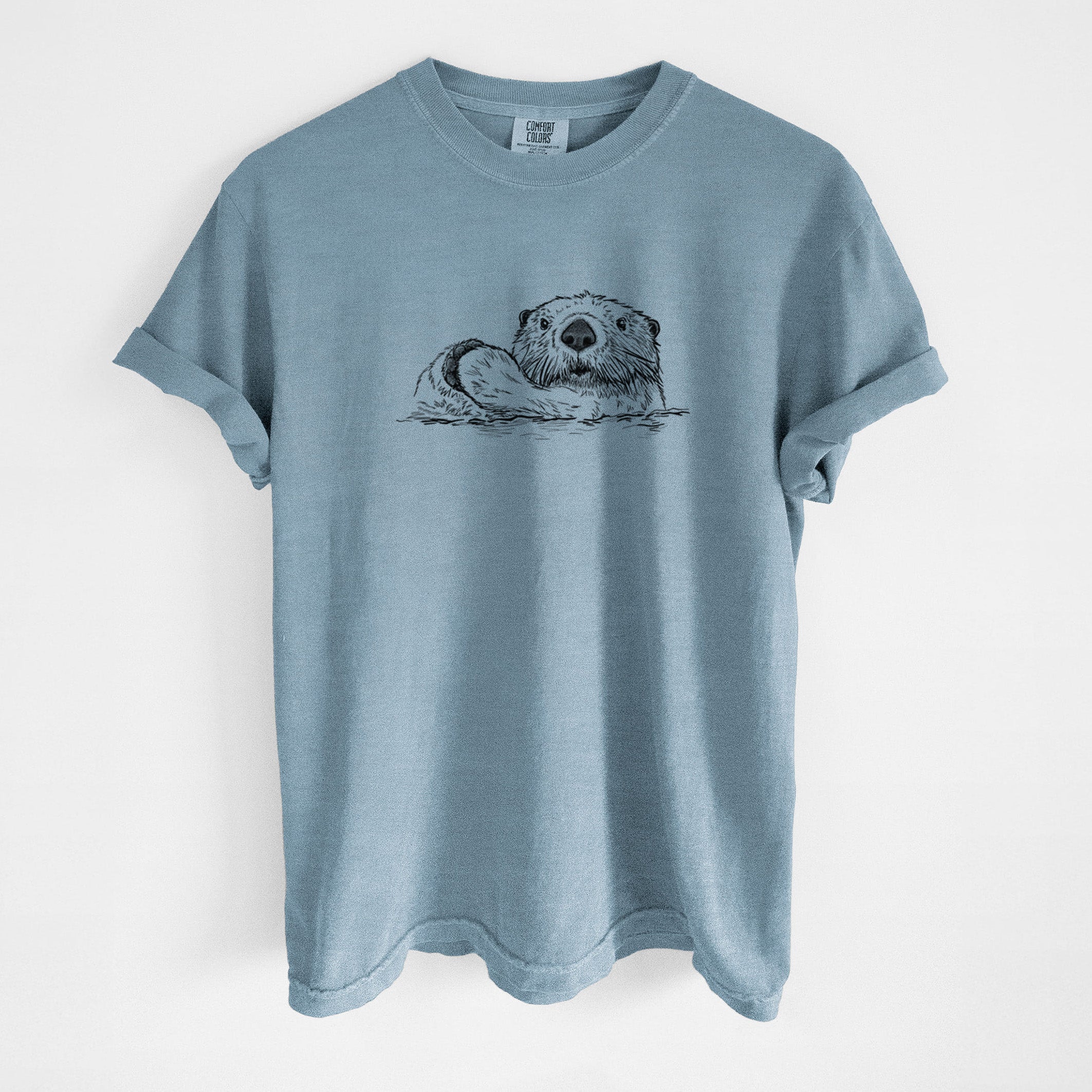 Northern Sea Otter - Enhydra lutris kenyoni - Unisex Comfort Colors Garment-Dyed Heavyweight T-shirt