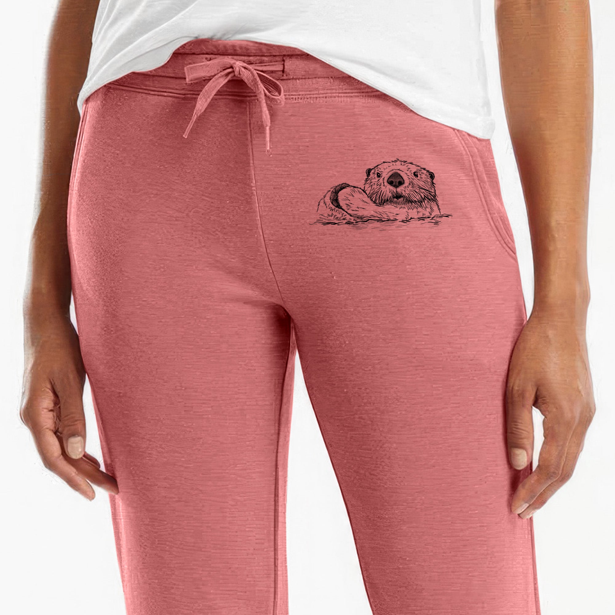 Northern Sea Otter - Enhydra lutris kenyoni - Women's Cali Wave Jogger Sweatpants