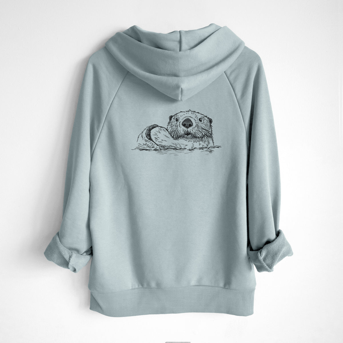 Northern Sea Otter - Enhydra lutris kenyoni - UltraLuxe Heavyweight French Terry Hoodie