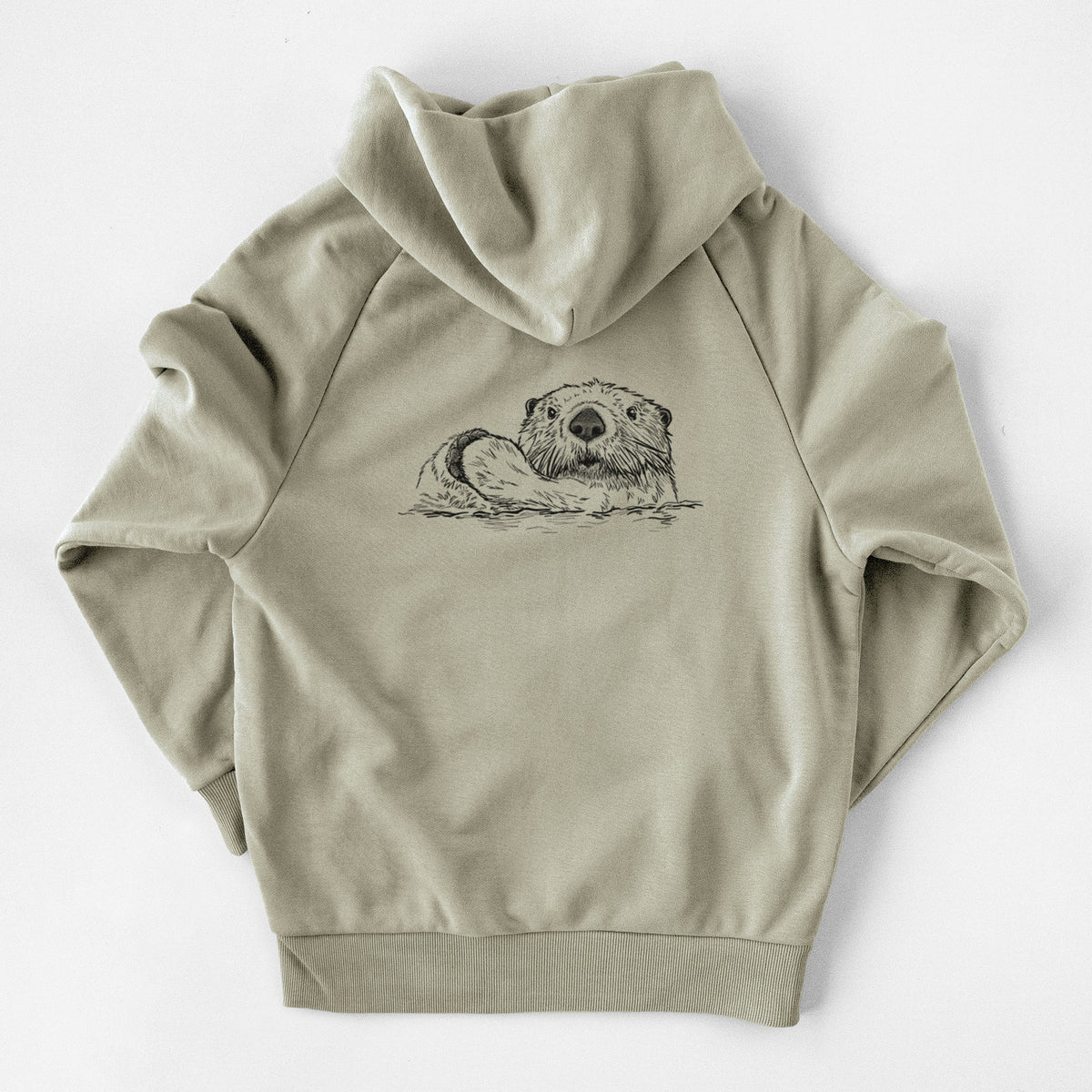 Northern Sea Otter - Enhydra lutris kenyoni - UltraLuxe Heavyweight French Terry Hoodie