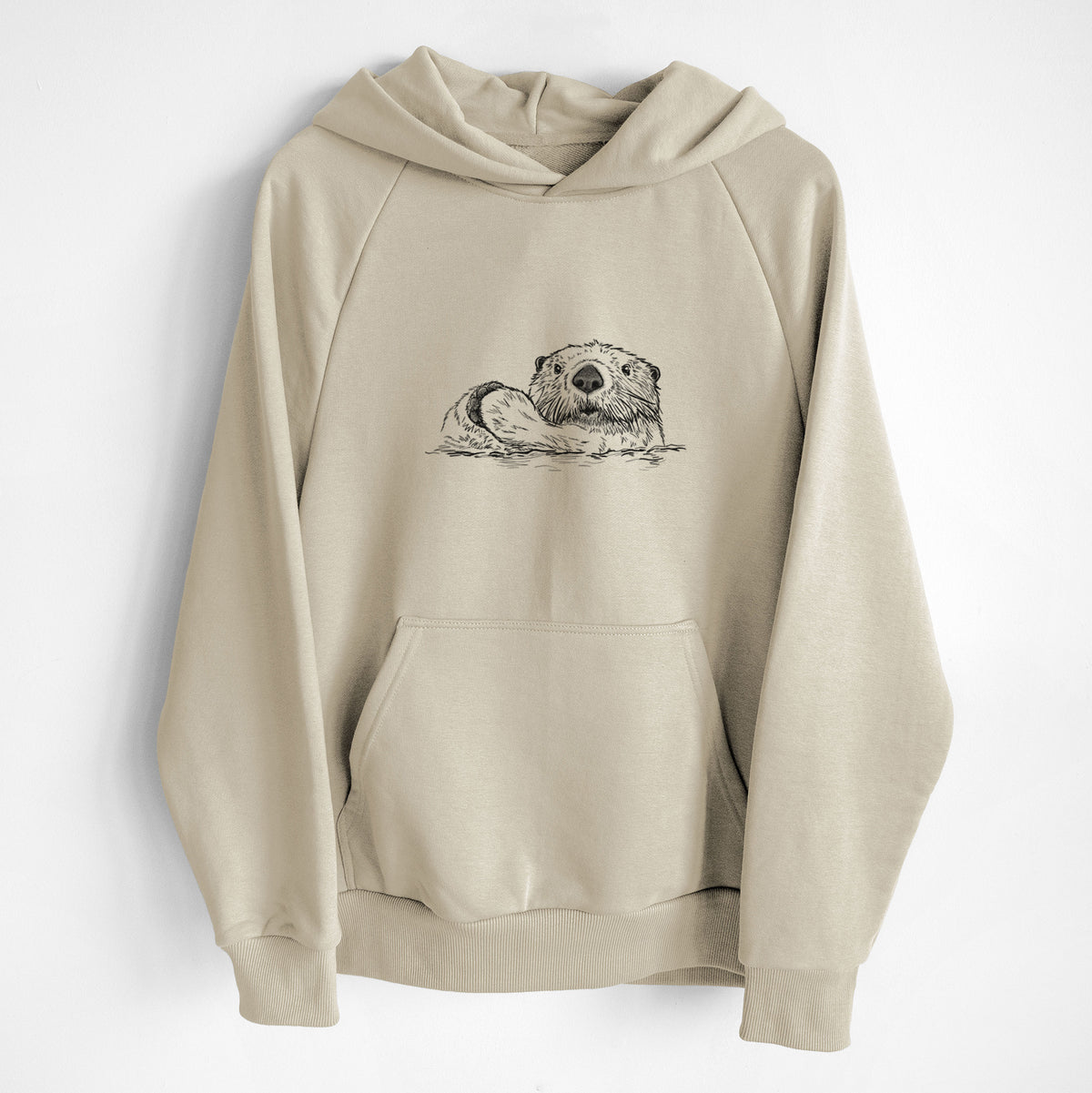 Northern Sea Otter - Enhydra lutris kenyoni - UltraLuxe Heavyweight French Terry Hoodie