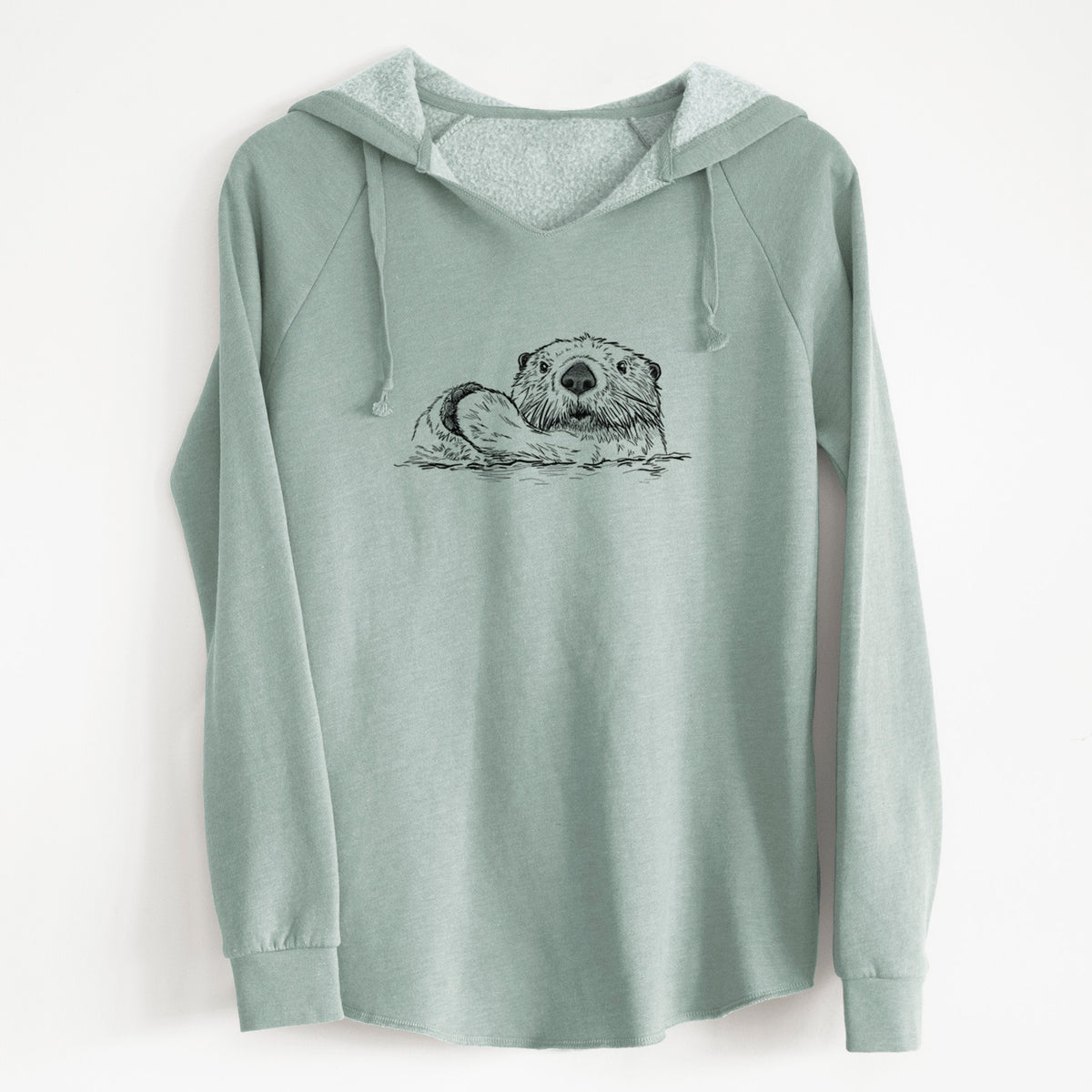 Northern Sea Otter - Enhydra lutris kenyoni - Cali Wave Hooded Sweatshirt