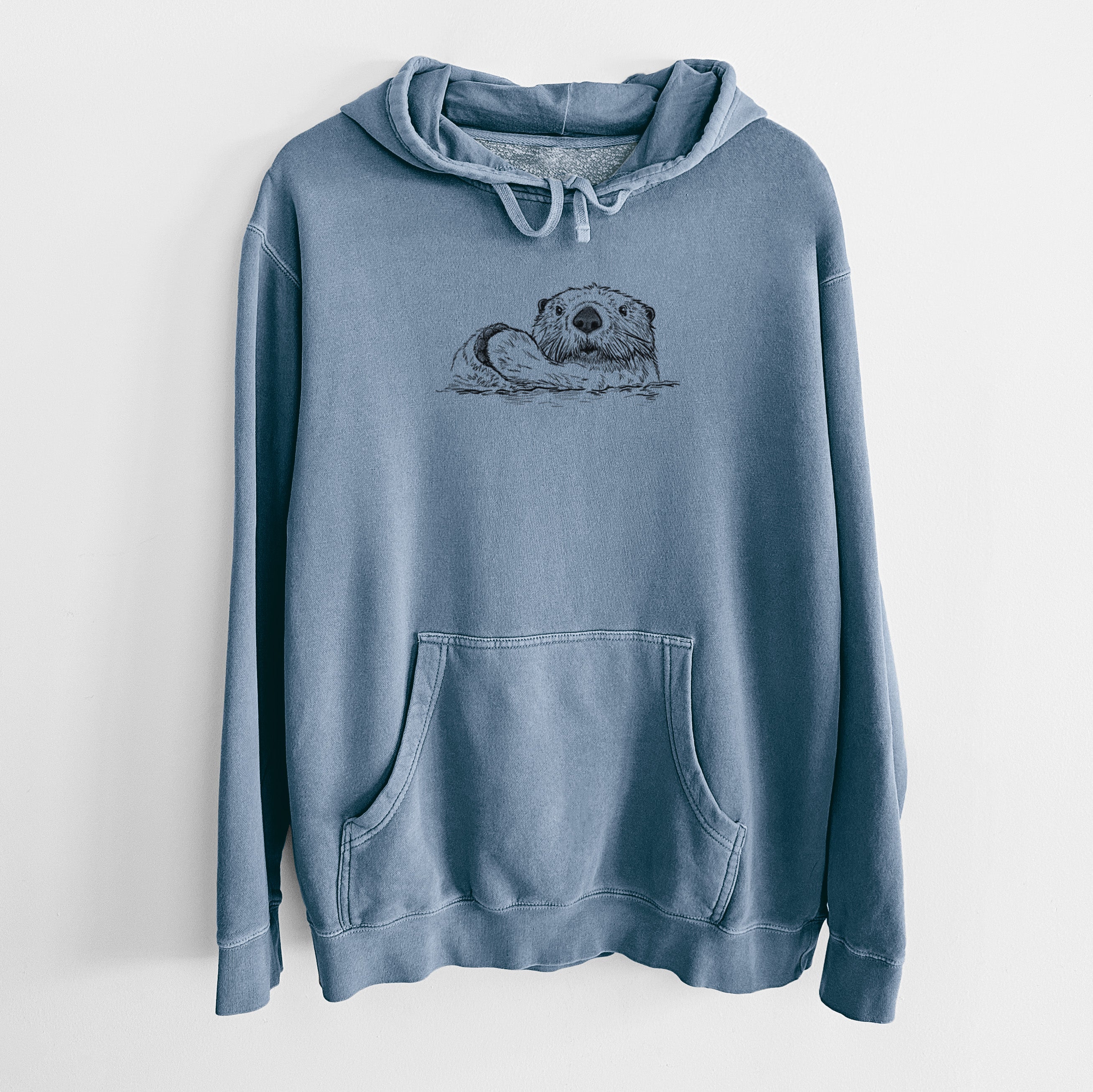 Northern Sea Otter - Enhydra lutris kenyoni - Unisex Pigment Dyed Hoodie