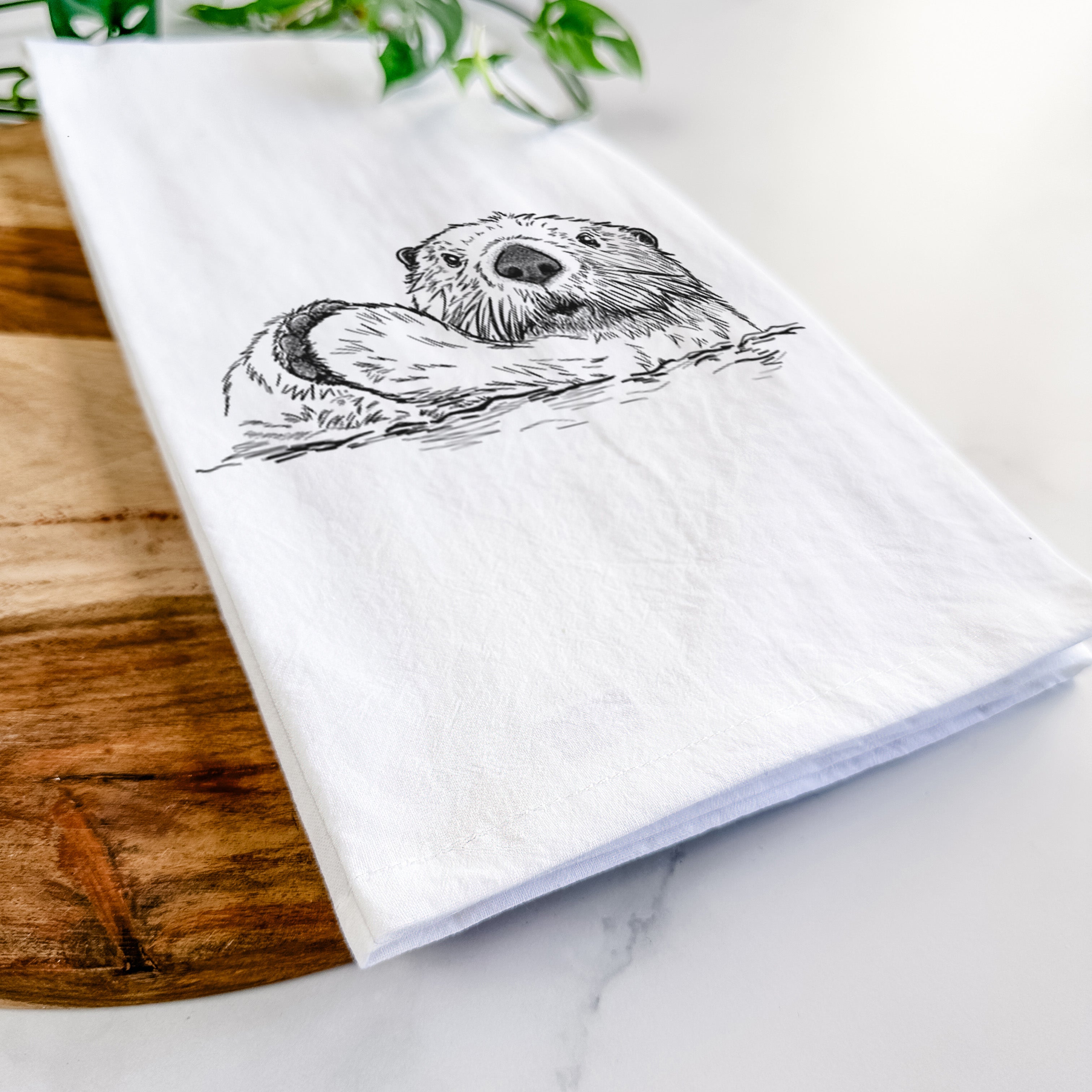 Northern Sea Otter - Enhydra lutris kenyoni Tea Towel