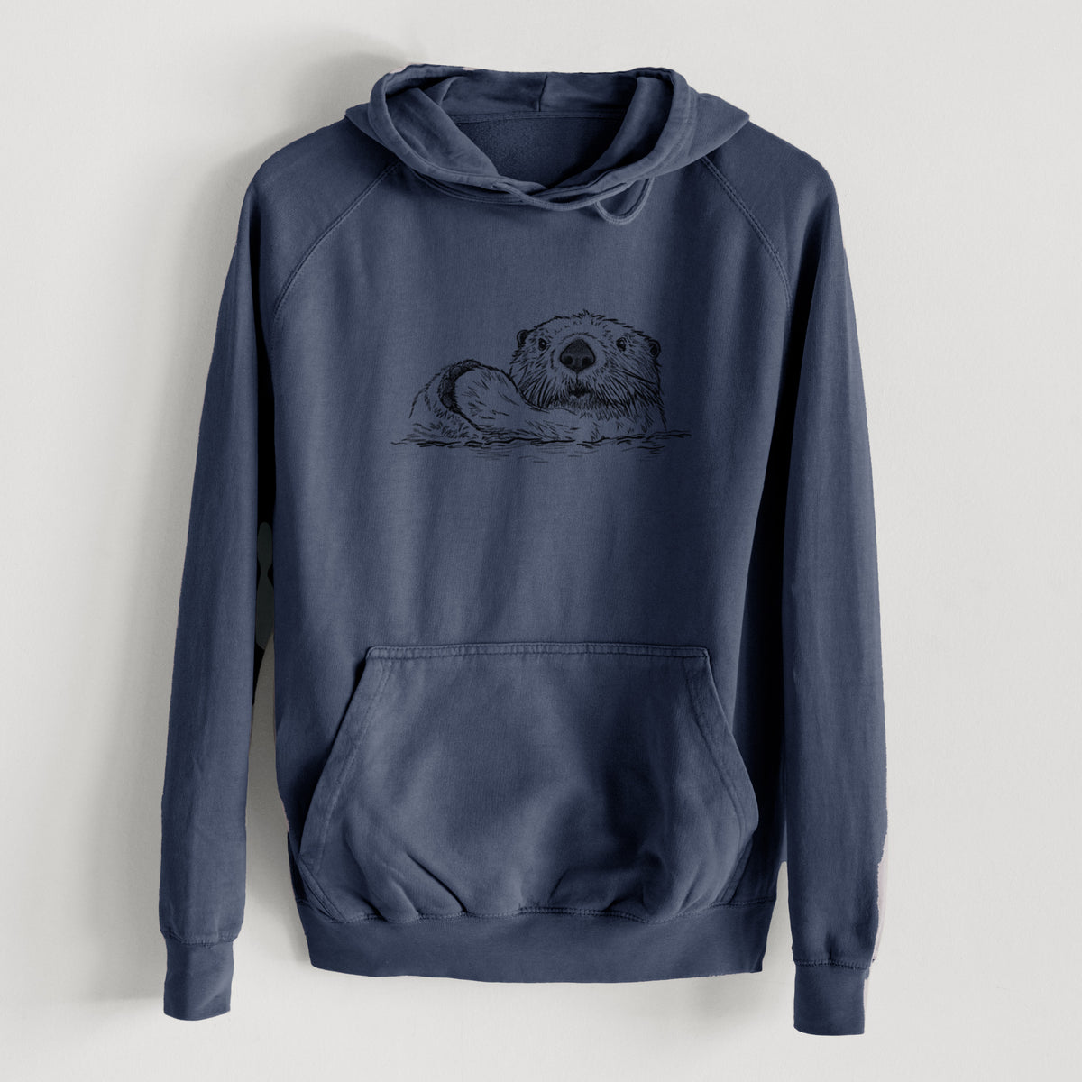 Northern Sea Otter - Enhydra lutris kenyoni  - Mid-Weight Unisex Vintage 100% Cotton Hoodie