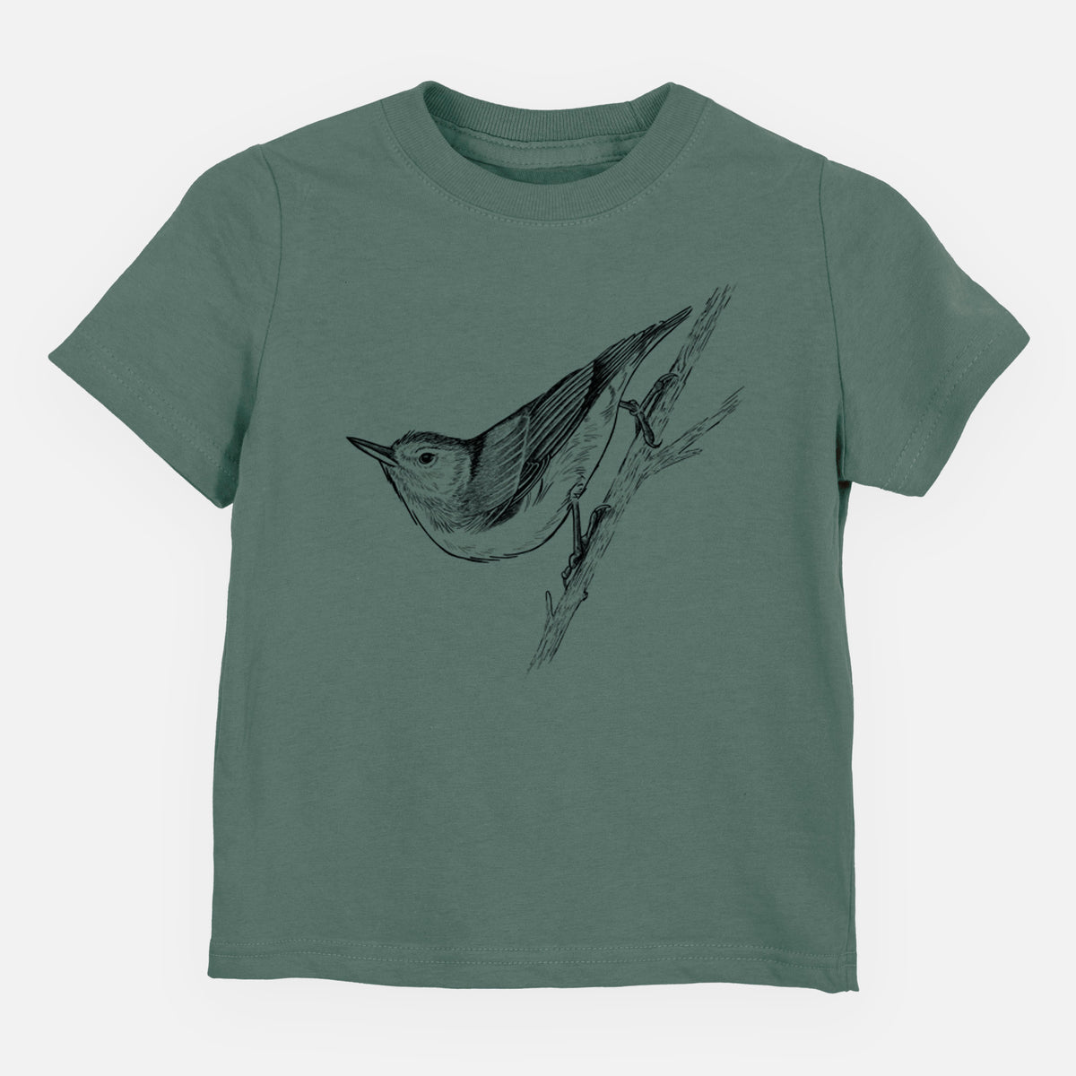 White-breasted Nuthatch - Sitta carolinensis - Toddler/Youth Shirt