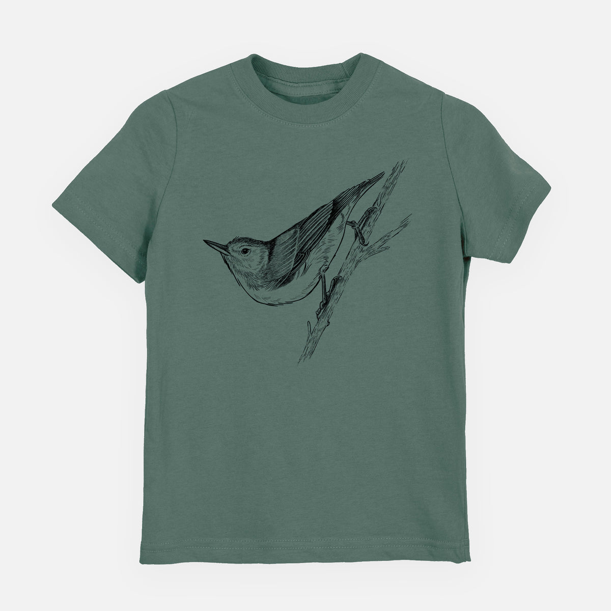 White-breasted Nuthatch - Sitta carolinensis - Toddler/Youth Shirt