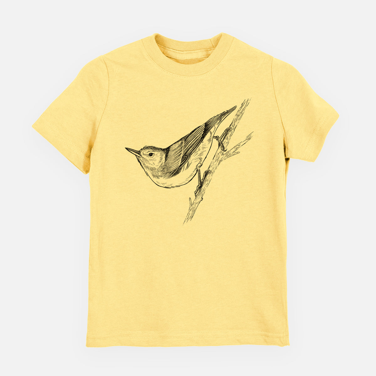 White-breasted Nuthatch - Sitta carolinensis - Toddler/Youth Shirt
