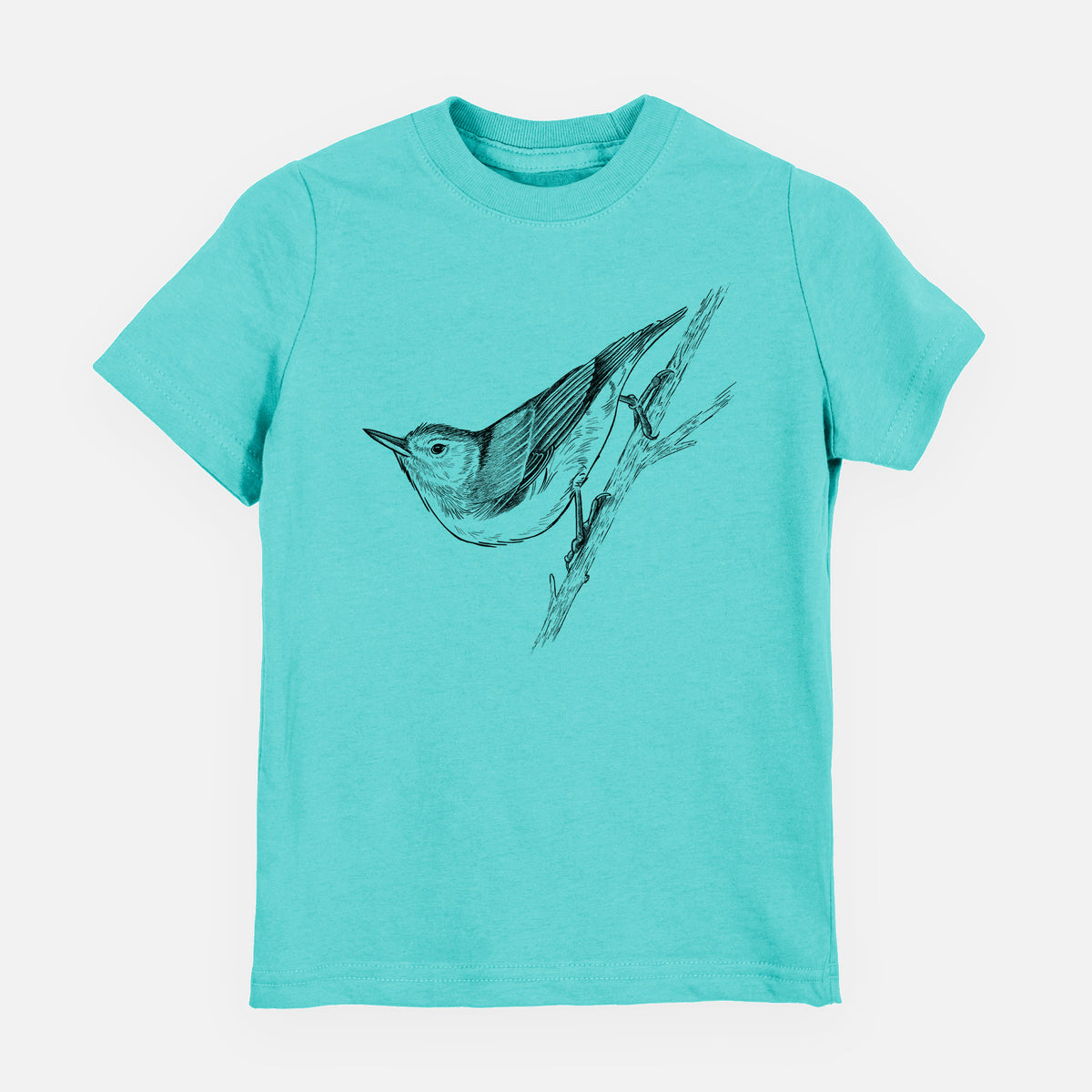 White-breasted Nuthatch - Sitta carolinensis - Toddler/Youth Shirt