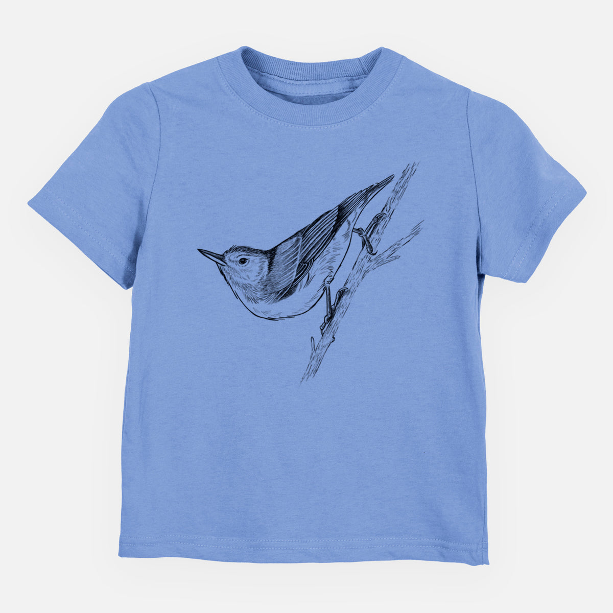 White-breasted Nuthatch - Sitta carolinensis - Toddler/Youth Shirt