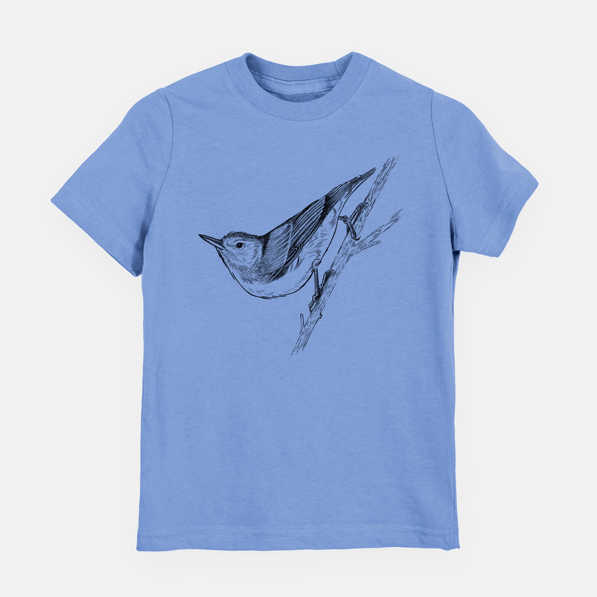 White-breasted Nuthatch - Sitta carolinensis - Toddler/Youth Shirt