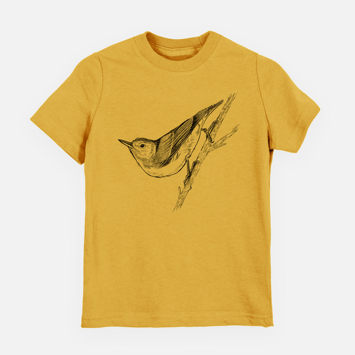 White-breasted Nuthatch - Sitta carolinensis - Toddler/Youth Shirt