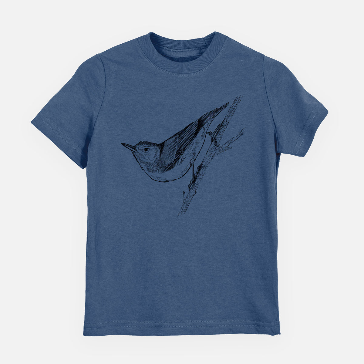 White-breasted Nuthatch - Sitta carolinensis - Toddler/Youth Shirt