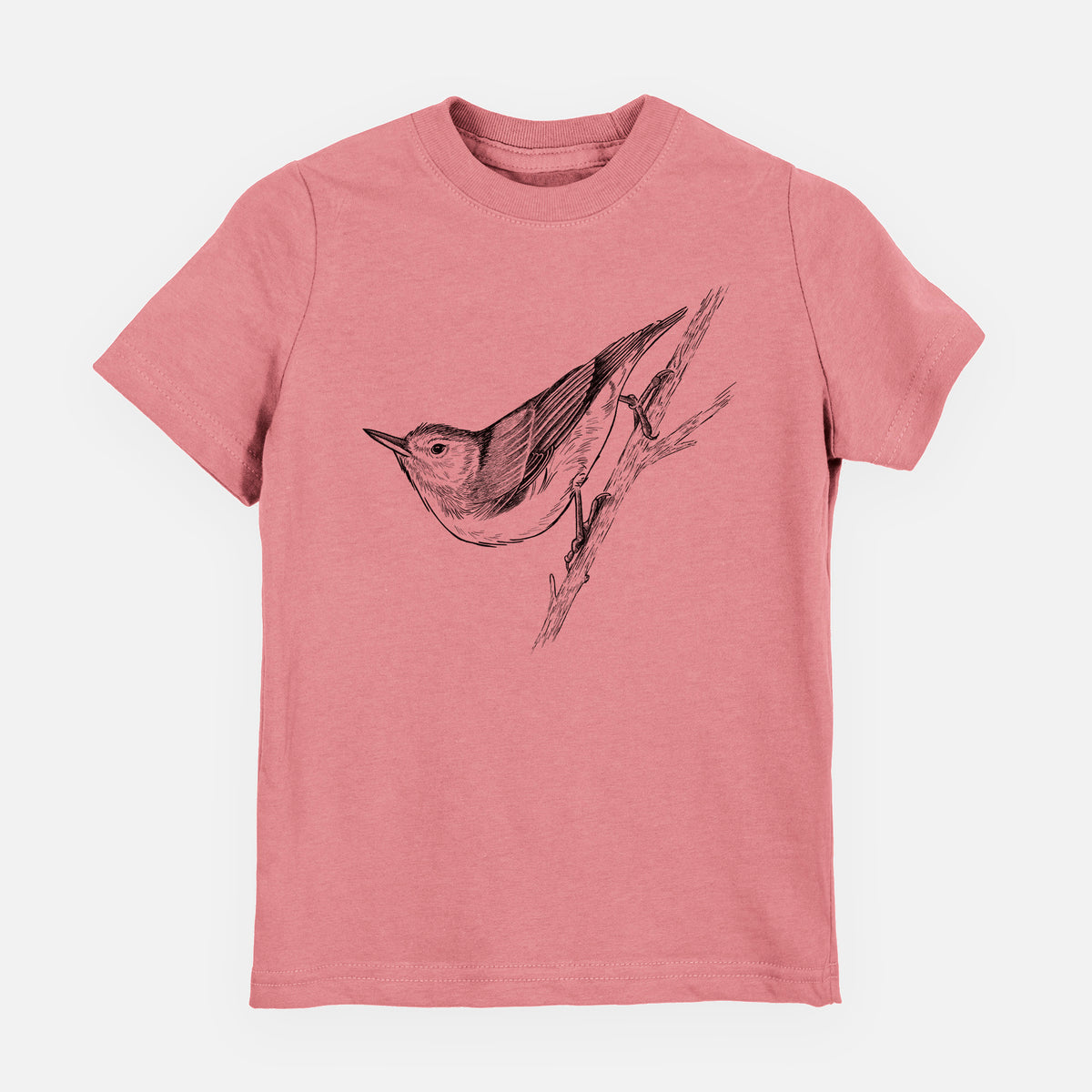 White-breasted Nuthatch - Sitta carolinensis - Toddler/Youth Shirt