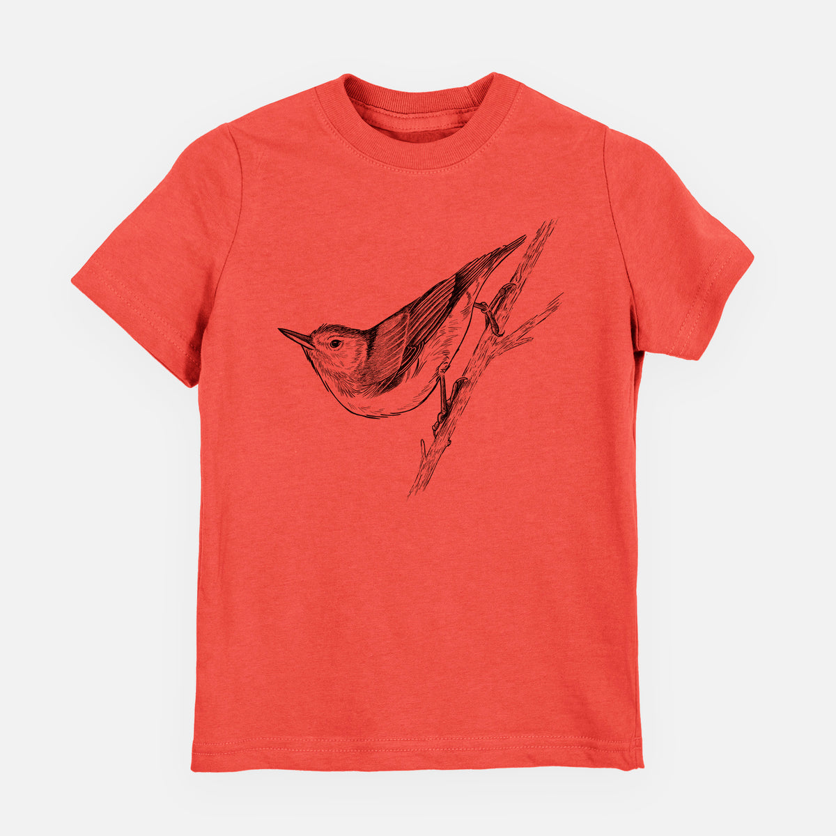 White-breasted Nuthatch - Sitta carolinensis - Toddler/Youth Shirt