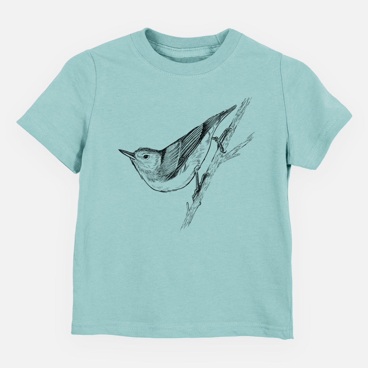 White-breasted Nuthatch - Sitta carolinensis - Toddler/Youth Shirt