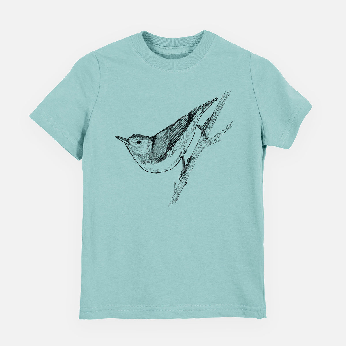 White-breasted Nuthatch - Sitta carolinensis - Toddler/Youth Shirt