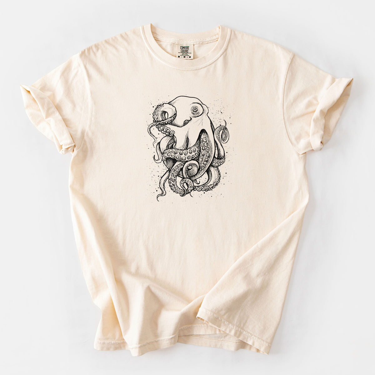 Octopus Vulgaris - Common Octopus - Unisex Comfort Colors Garment-Dyed Heavyweight T-shirt