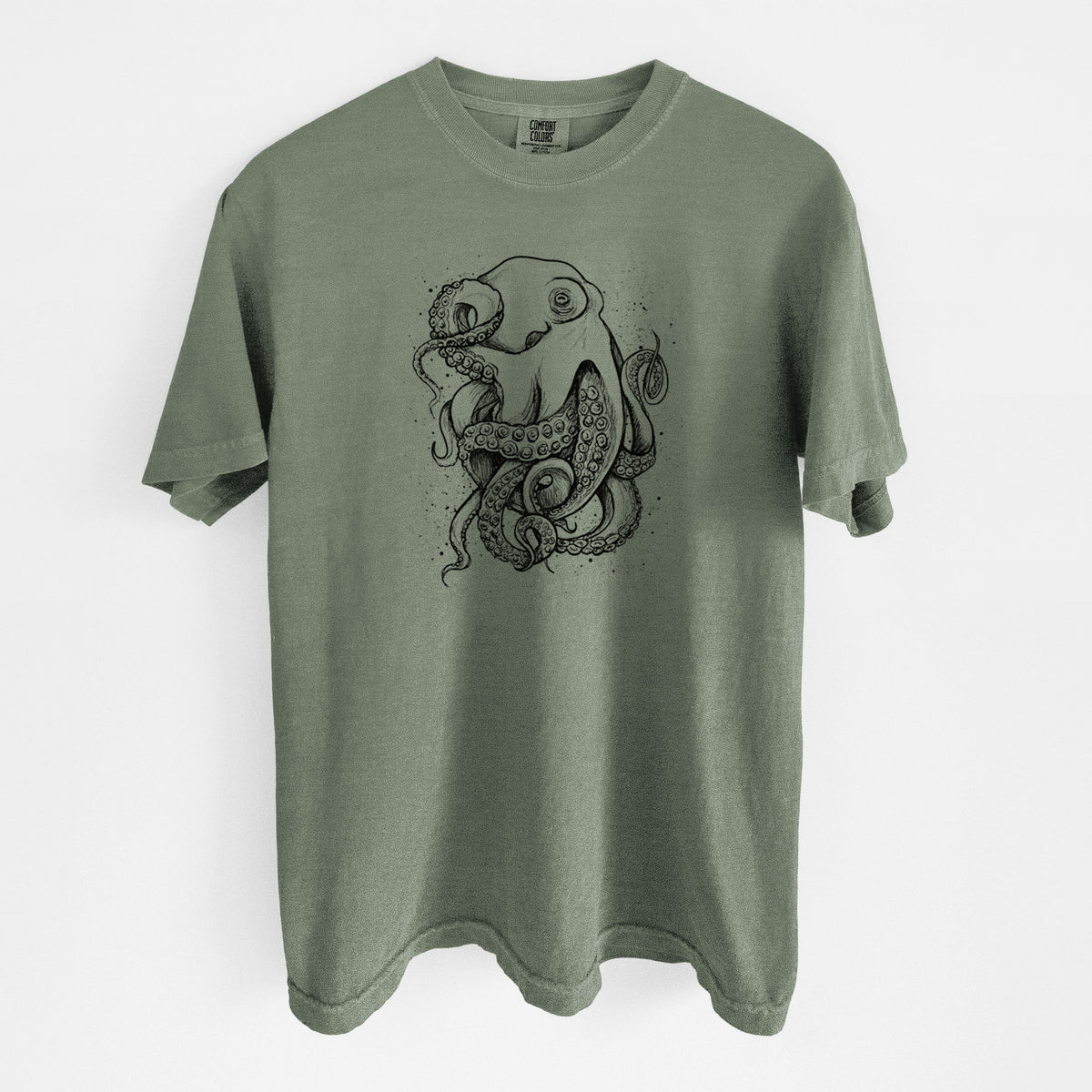 Octopus Vulgaris - Common Octopus - Unisex Comfort Colors Garment-Dyed Heavyweight T-shirt