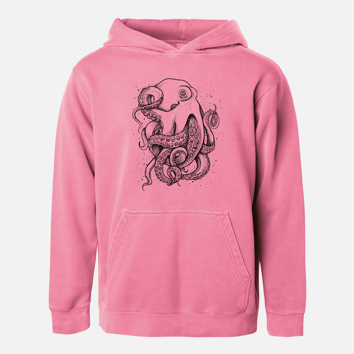 Octopus Vulgaris - Common Octopus - Youth Pigment Dyed Hoodie