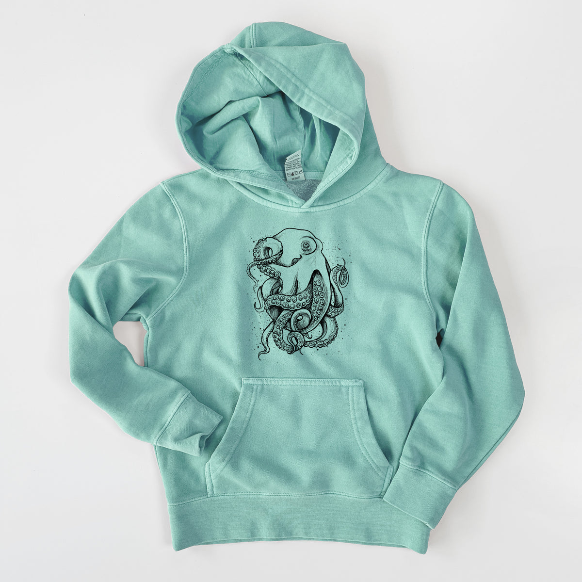 Octopus Vulgaris - Common Octopus - Youth Pigment Dyed Hoodie